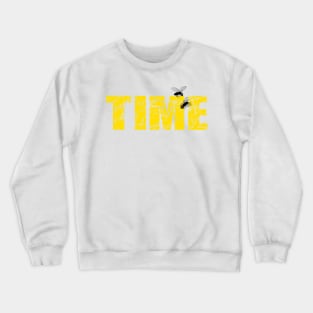 TIME FLIES with TIME character and flies Crewneck Sweatshirt